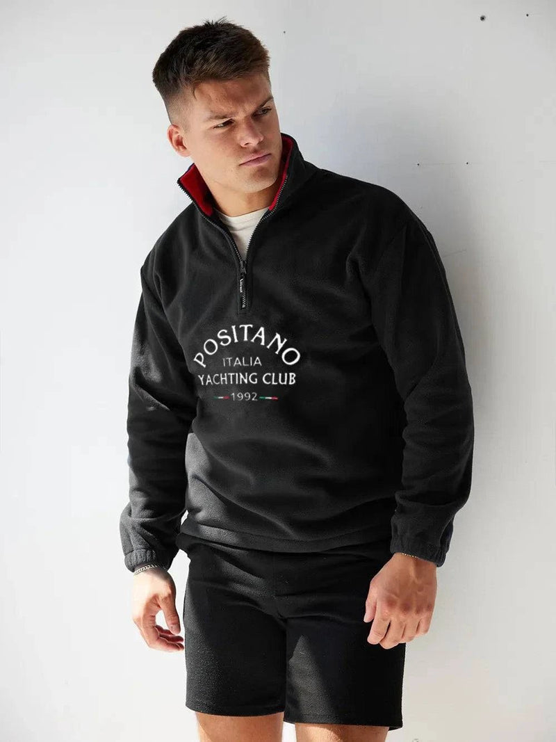 Positano Yacht Fleece – Black - Bascora