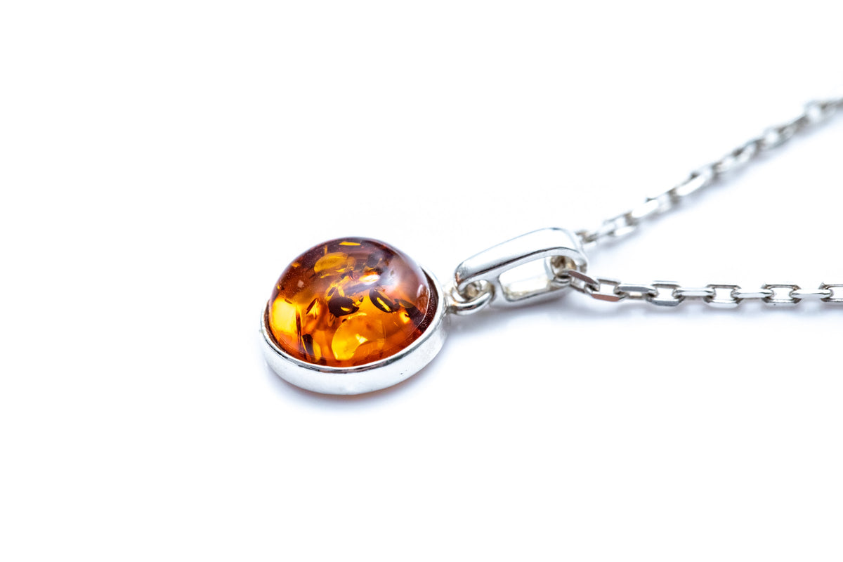 Baltic Beauty Essentials Mini Amber Pendant in Amber