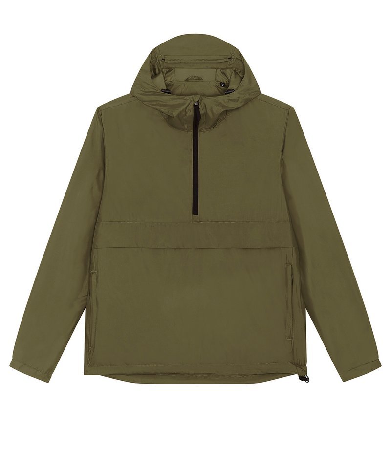 Recycled Polyester Zip Neck Anorak | Bascora