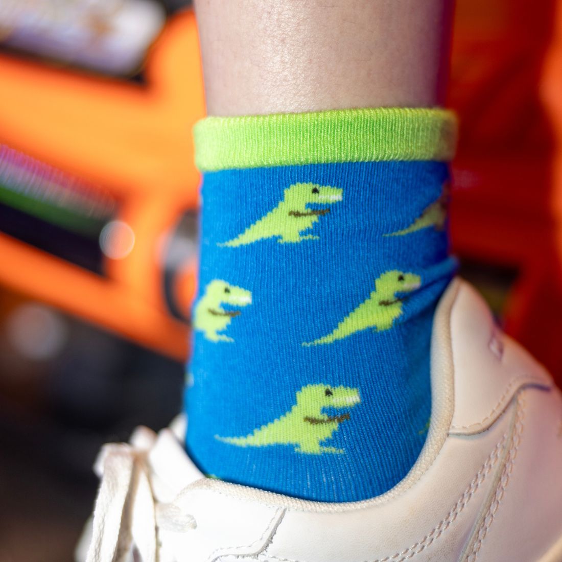 Roar Together – T-Rex Matching Bamboo Socks - Bascora