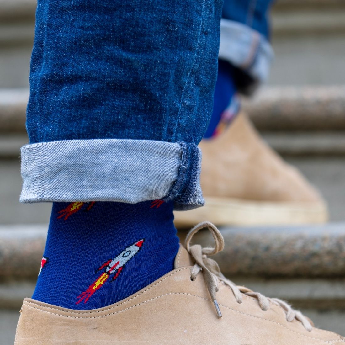 Rocket Matching Bamboo Socks – Adult & Child - Bascora