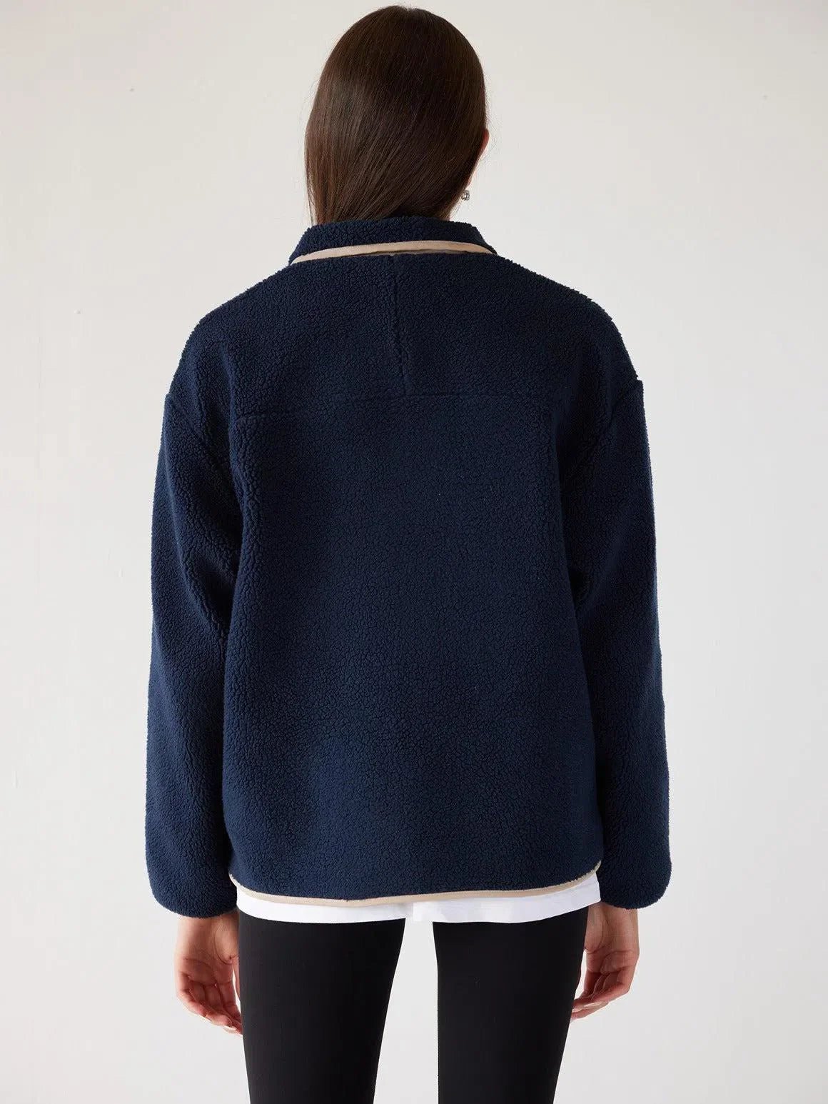 Sherpa Fleece Navy - Bascora