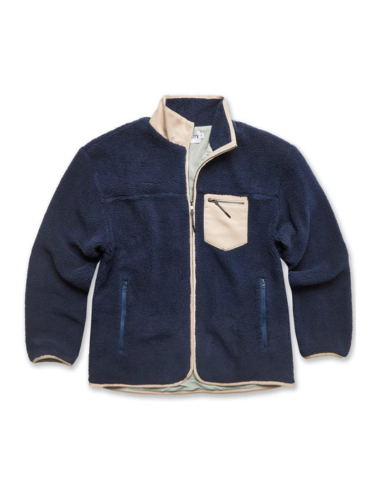 Sherpa Fleece Navy - Bascora