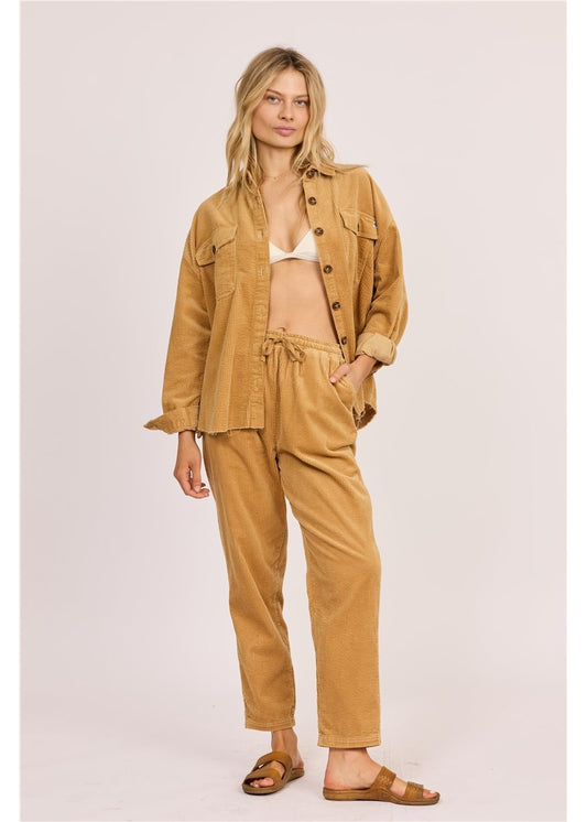 Sisstr After Hours Cord Shacket - Bascora