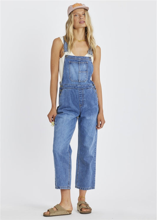 Sisstr Kick Back Woven Relaxed Overall - Bascora