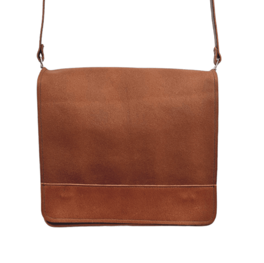 Soft Tannery Leather Messenger - Tan - Bascora