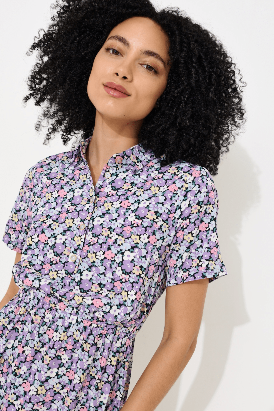 Stanley Multi Pansy Dress - Bascora