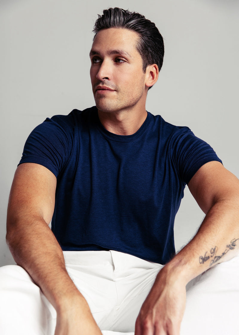 The Actor T-shirt | Navy - Bascora