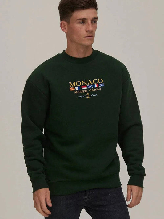 The Black Monaco Vintage Sweatshirt - Bascora