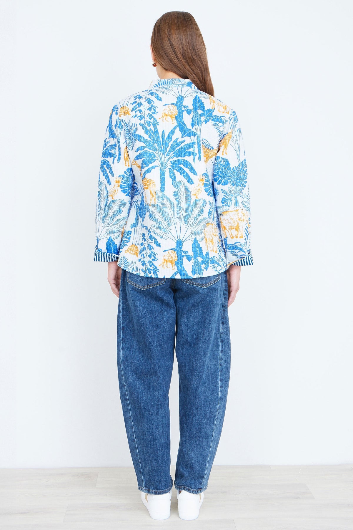 The Blue Jungle – Reversible Cotton Quilted Jacket - Bascora