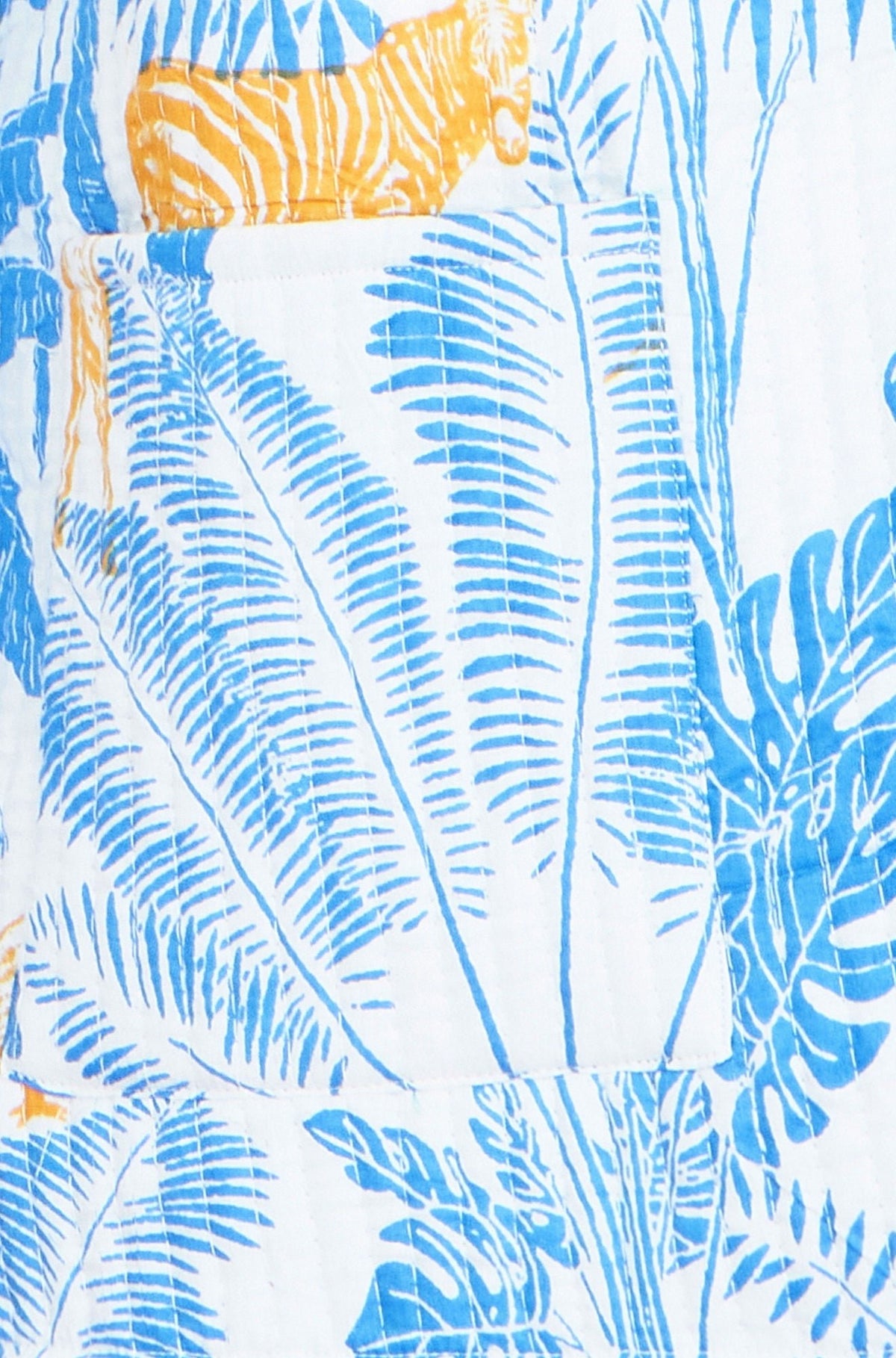 The Blue Jungle – Reversible Cotton Quilted Jacket - Bascora