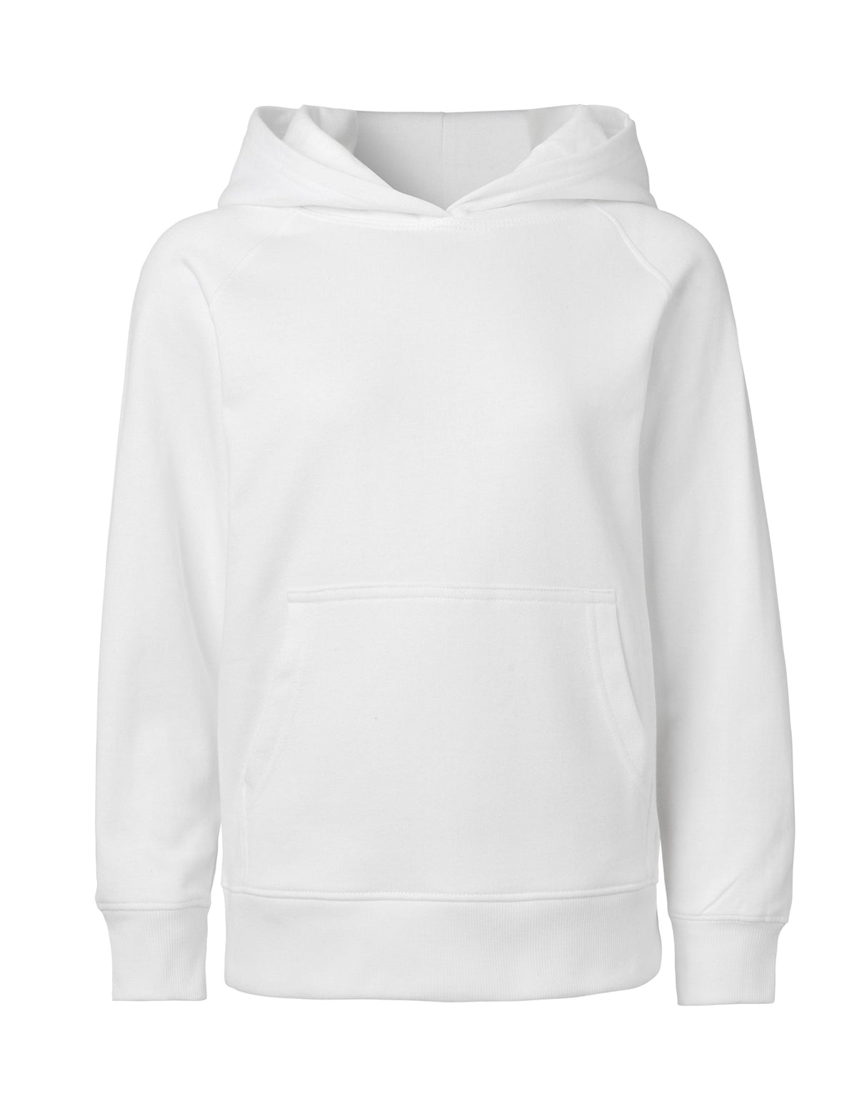 white Fairtrade Organic Kids Hoodie – Sustainable Kids Hoodie