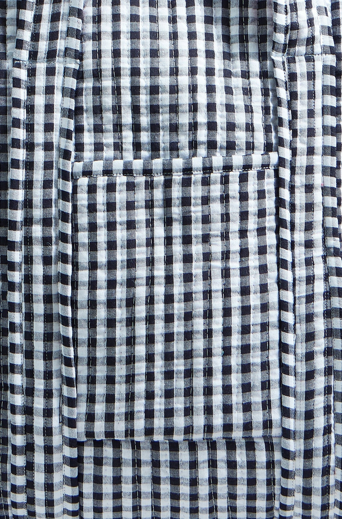The Gingham Quilted Shopper – Black - Bascora