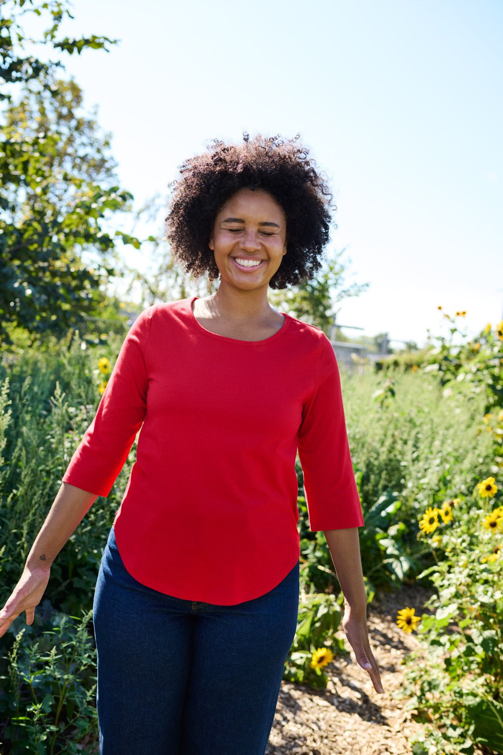 The Three-Quarter – Fairtrade Organic Cotton Tee - Bascora