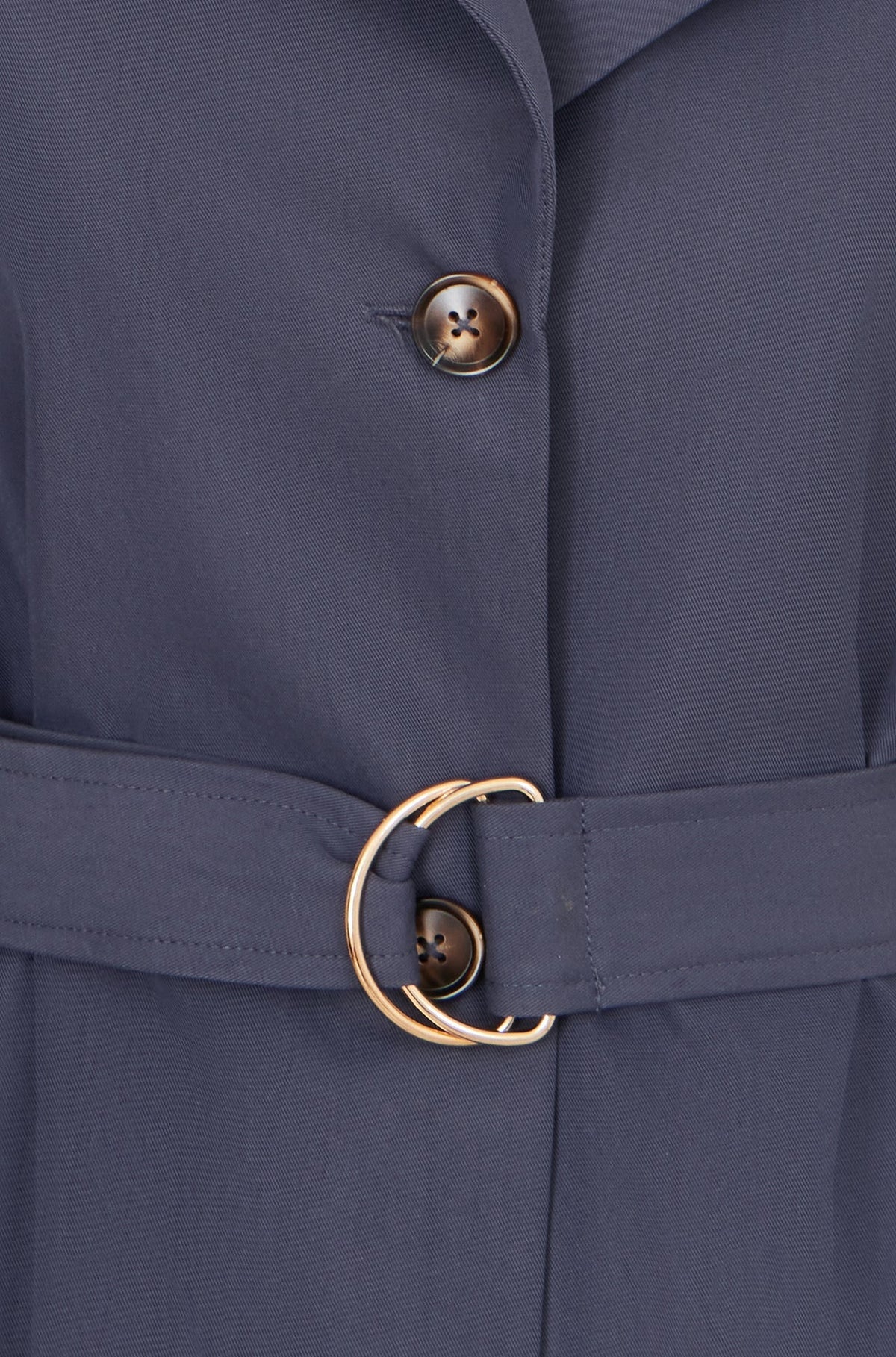 The Trench – Navy Belted Coat - Bascora