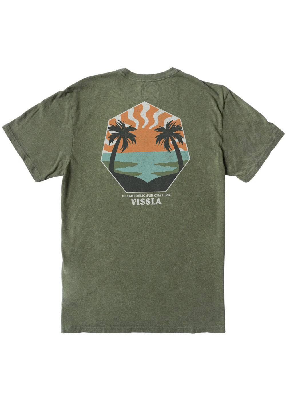 The Vissla Psychedelic Palms Tee - Bascora
