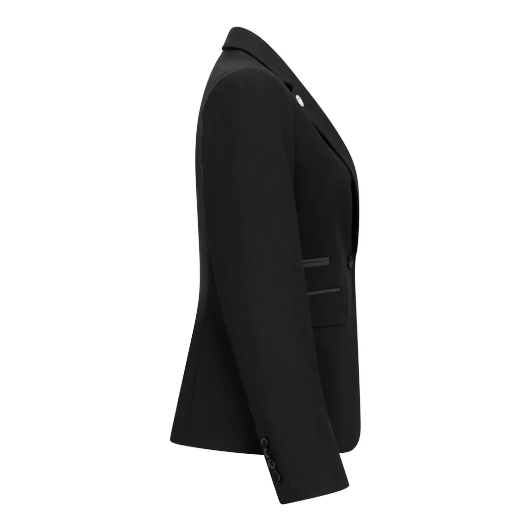 Women's 3 Piece Plain Black Suit
