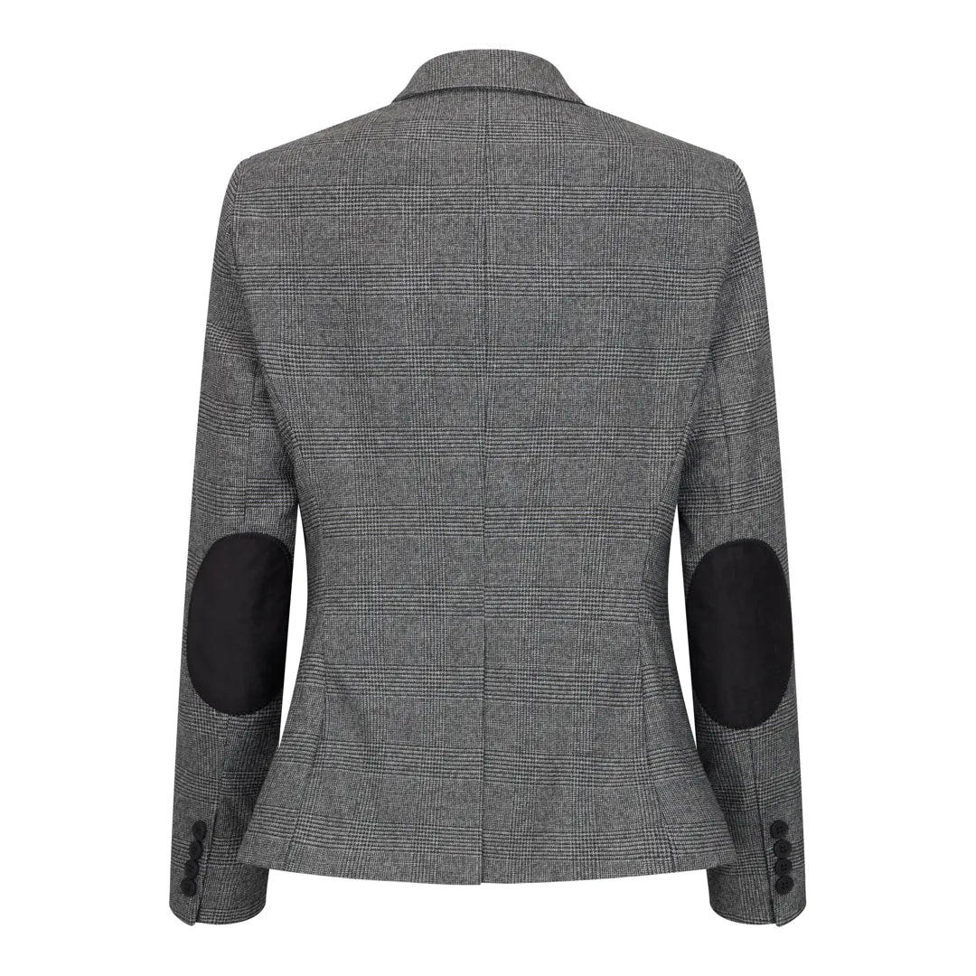 Women's Grey 3 Piece Prince of Wales Check Suit