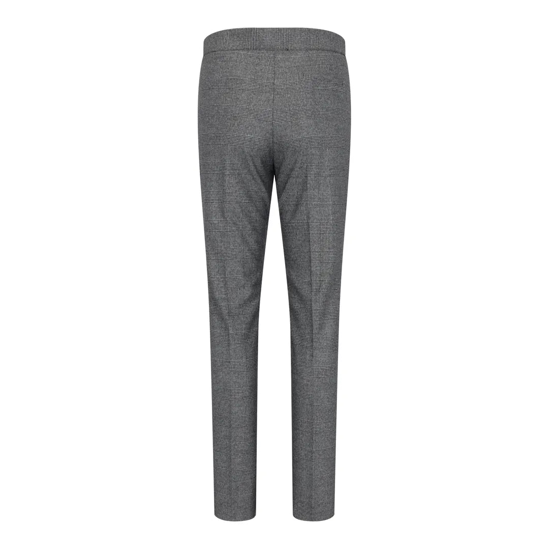 Women's Grey 3 Piece Prince of Wales Check Suit