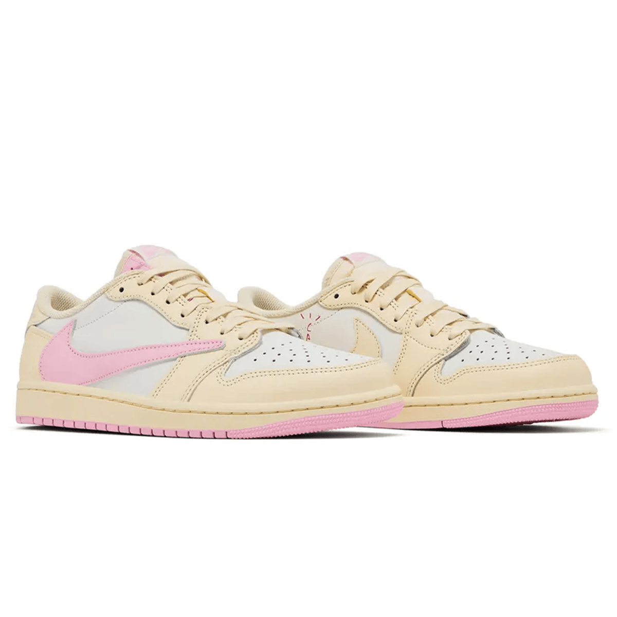 Travis Scott x Air Jordan 1 Retro Low OG 'Shy Pink' - Bascora
