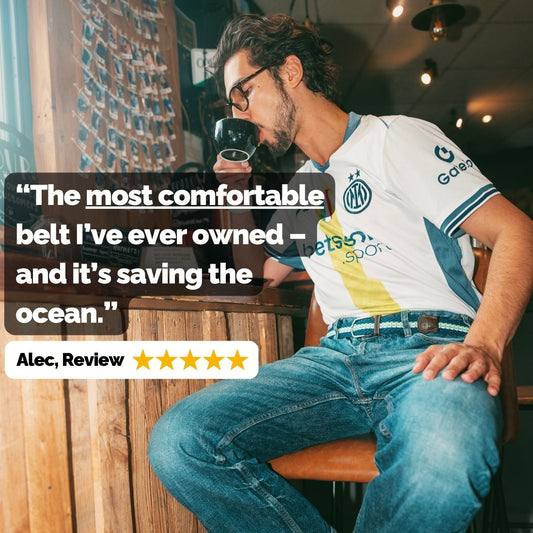 Wear the Change – Recycled Ocean Plastic Woven Belt - Bascora