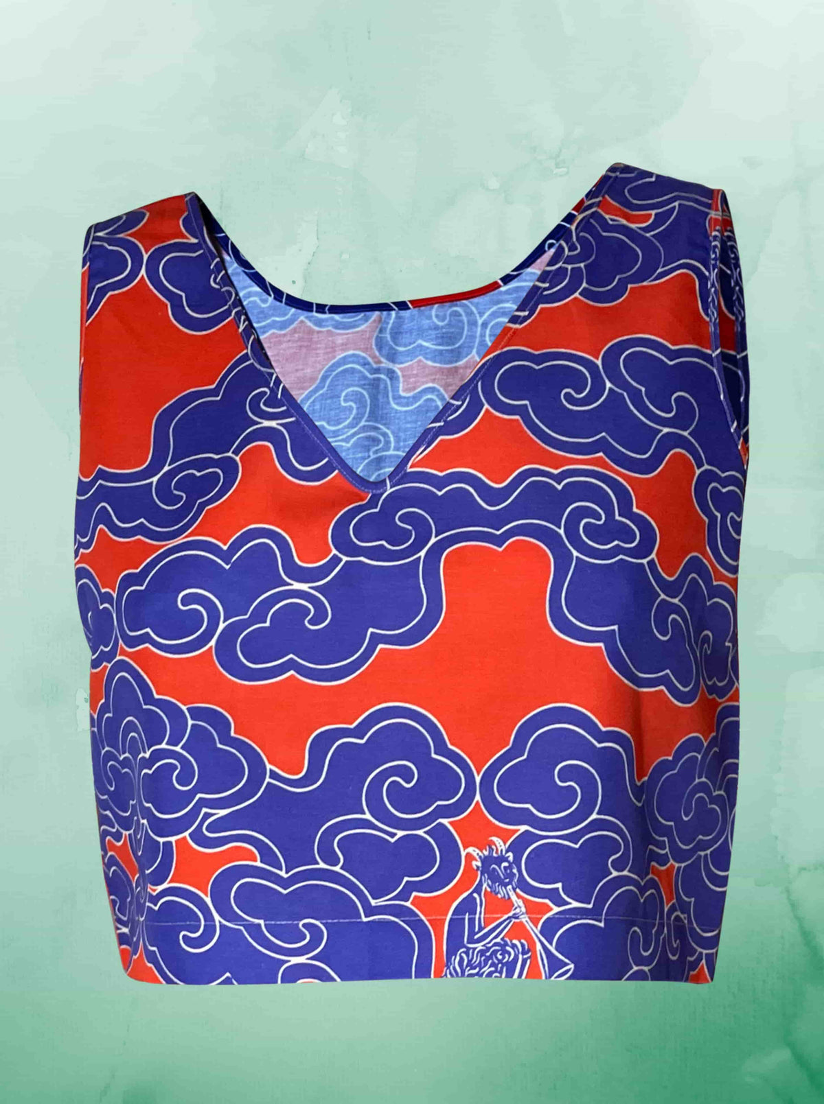 Wild Clouds Organic Cotton & Linen Two-Way Tank
