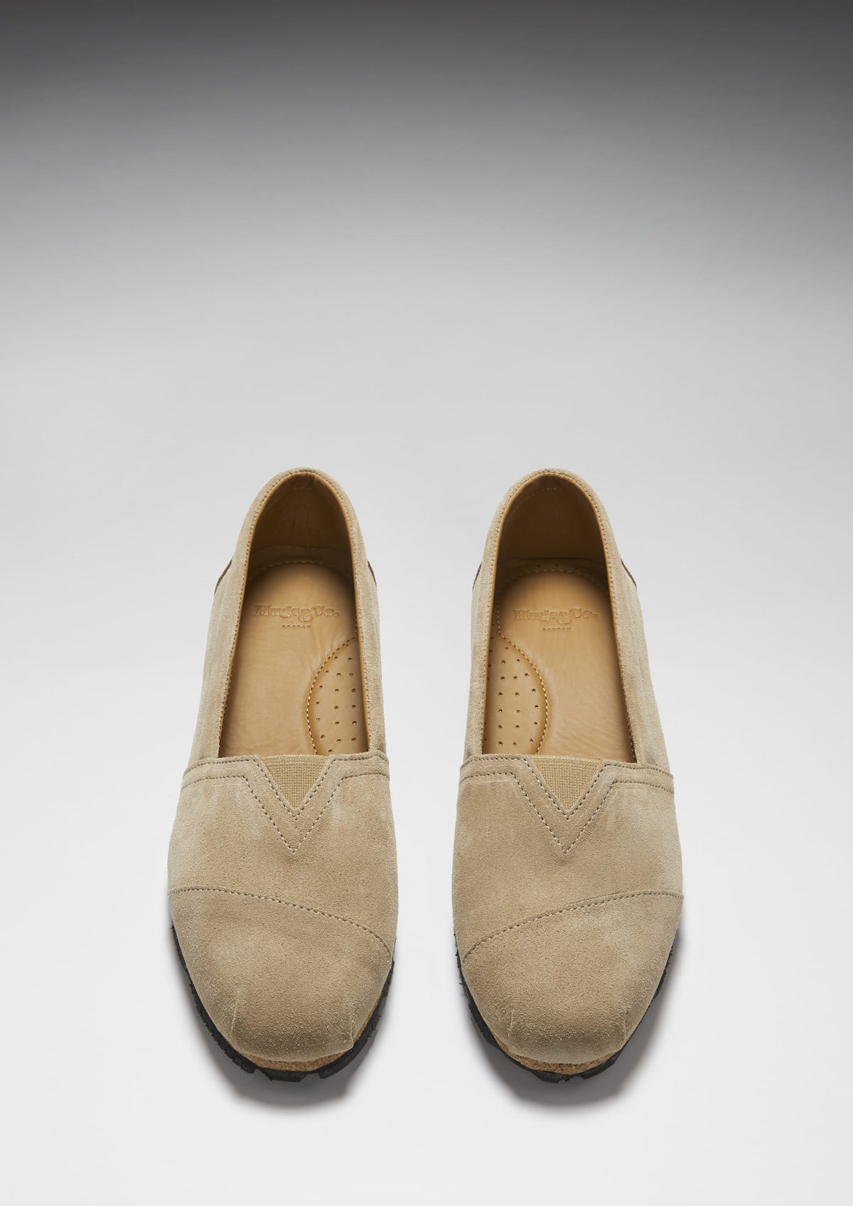 Hugs & Co. Women's Taupe Suede Chukka Espadrilles