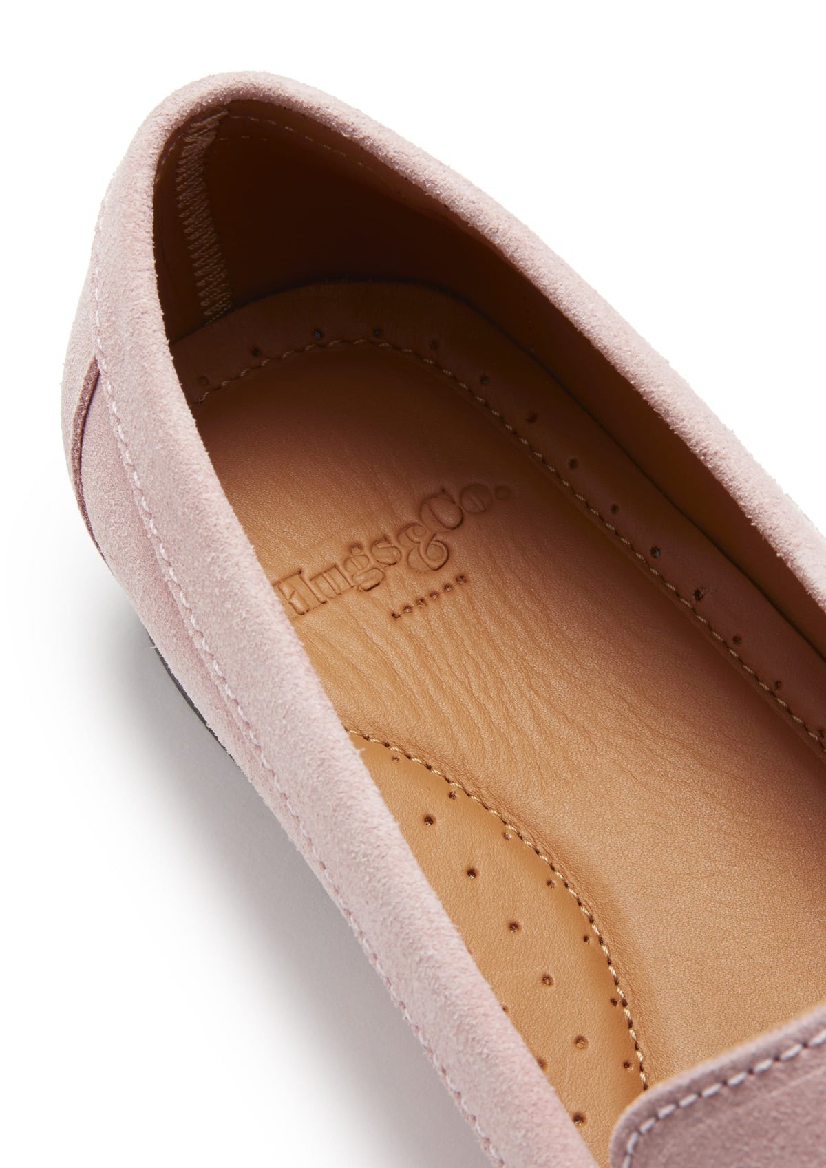 Hugs & Co. Women's Ice Pink Suede Penny Loafers