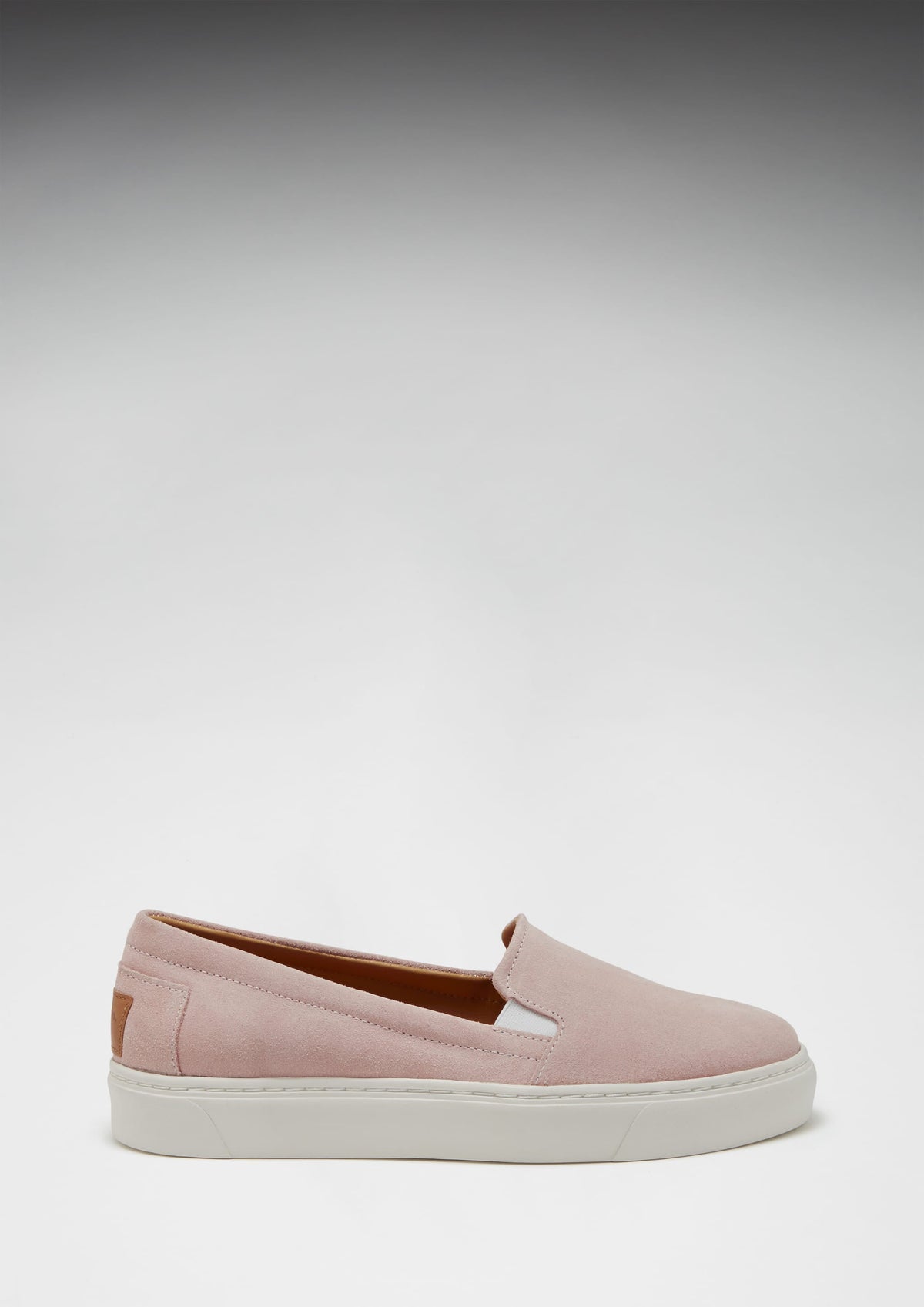 Hugs & Co. Women's Ice Pink Suede Slip-On Sneakers