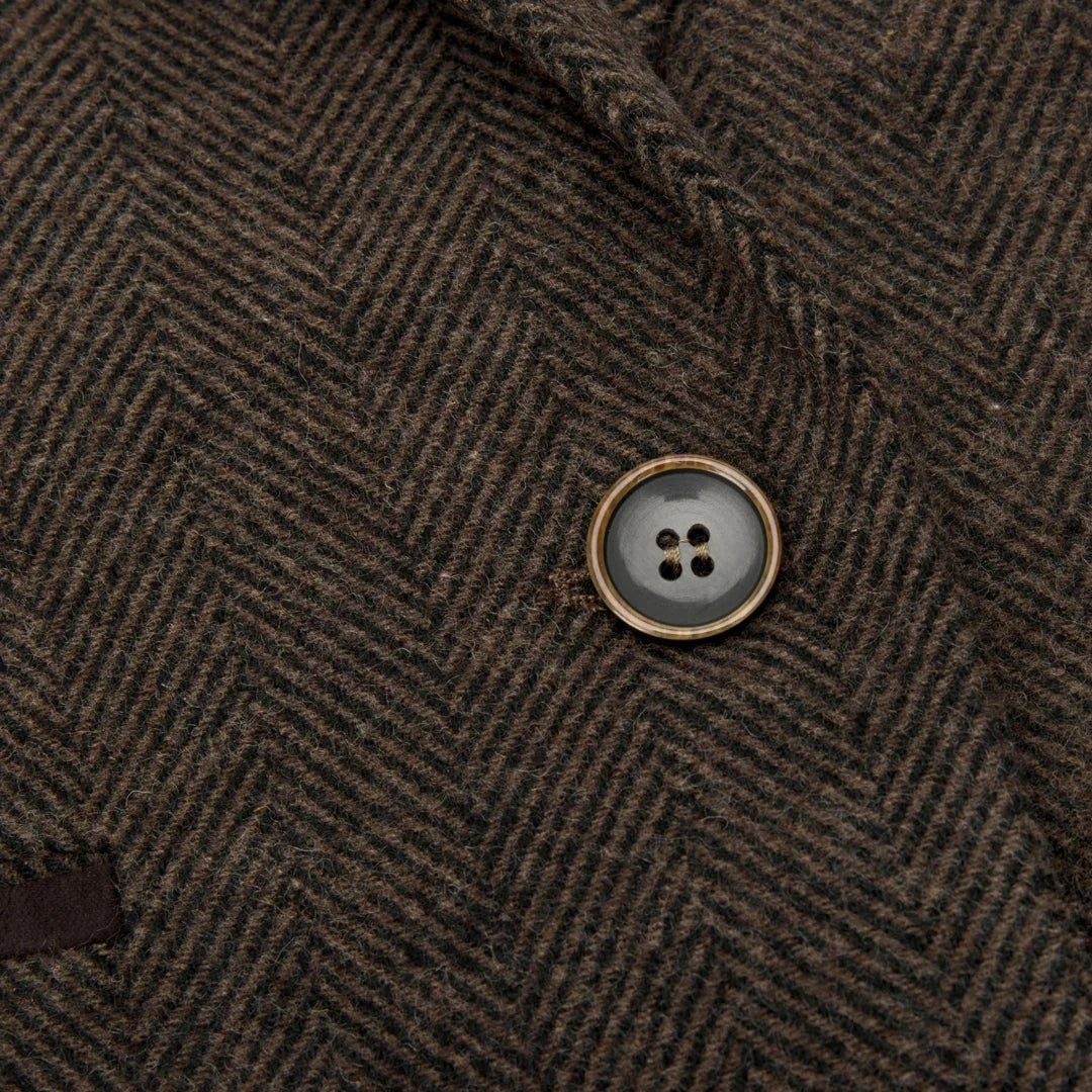 Women's Brown Tweed Blazer, Waistcoat & Trouser Classic Suit