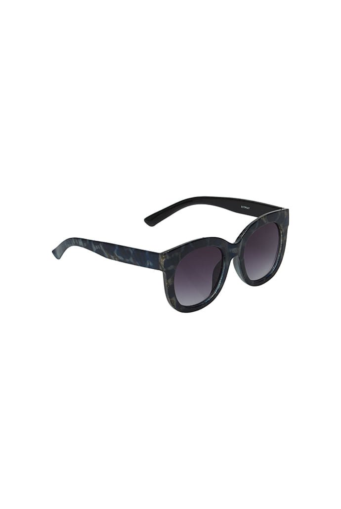 Zabi Glitter Tortoise Shell Sunglasses Blue | Louche